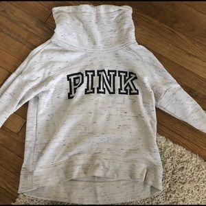 PINK cowl neck sweatshirt